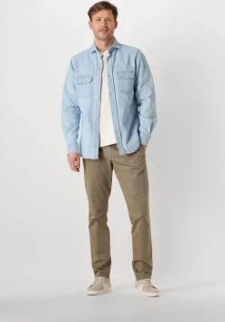 blauwe profuomo overshirts overshirt denim light
