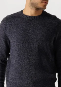 blauwe profuomo trui pullover crew neck