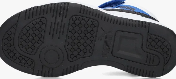 blauwe puma hoge sneakers rebound v6 mid