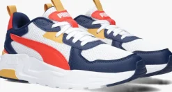 blauwe puma lage sneakers trinity lite jr