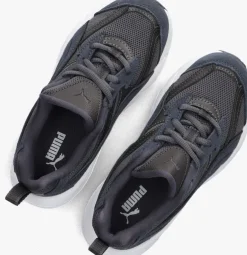 blauwe puma lage sneakers morphic earthy