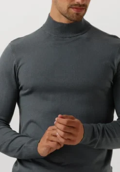 blauwe pure path coltrui regular fit knitwear mockneck801