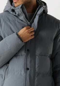 blauwe pure path gewatteerde jas regular fit jackets padded404