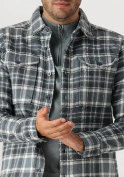 blauwe pure path overshirt regular fit shirts over201