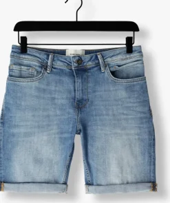 blauwe pure path shorts the steve skinny fit denim shorts