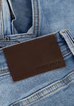 blauwe pure path shorts the steve skinny fit denim shorts