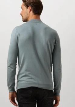 blauwe pure path trui regular fit knitwear halfzip803