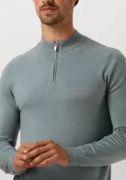 blauwe pure path trui regular fit knitwear halfzip803