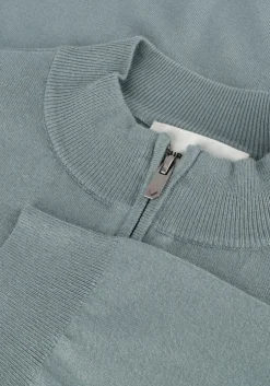 blauwe pure path trui regular fit knitwear halfzip803