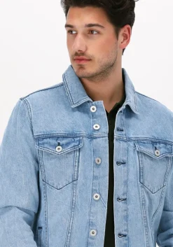 blauwe purewhite spijkerjas 22010406