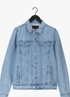 blauwe purewhite spijkerjas 22010406