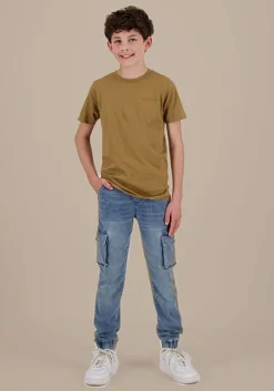 blauwe raizzed cargobroeken shanghai