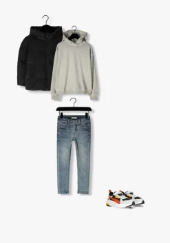 blauwe raizzed slim fit jeans bangkok