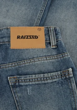 blauwe raizzed straight leg jeans denver crafted