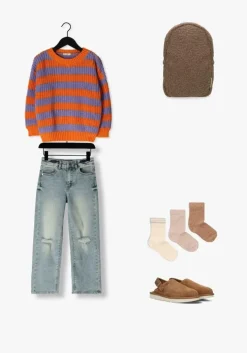 blauwe raizzed straight leg jeans sydney