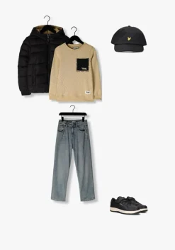 blauwe raizzed straight leg jeans hanoi