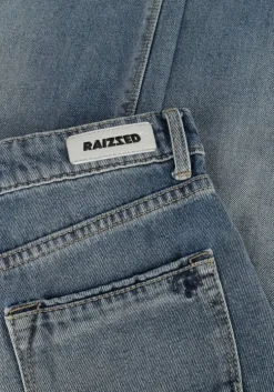blauwe raizzed wide jeans monaco