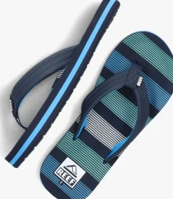 blauwe reef teenslippers ahi