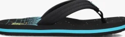 blauwe reef teenslippers ahi