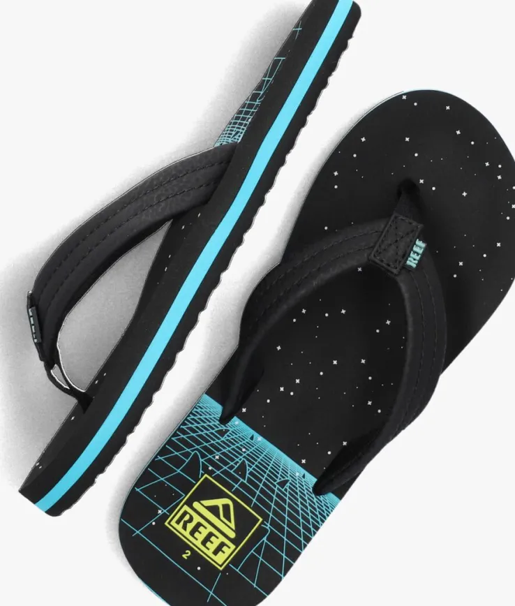 blauwe reef teenslippers ahi