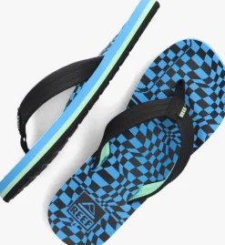 blauwe reef teenslippers ahi