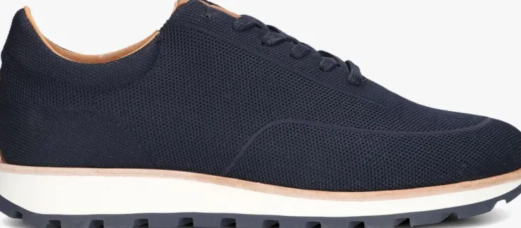 blauwe rehab lage sneakers mason knit