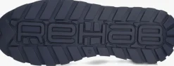 blauwe rehab lage sneakers mason knit