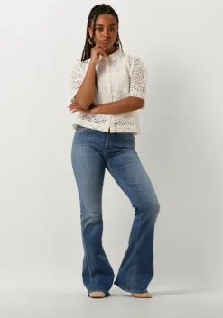 blauwe replay flared jeans newluz flare pants