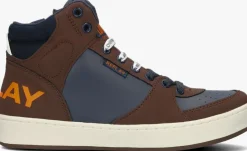 blauwe replay hoge sneakers cobra