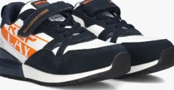blauwe replay lage sneakers shoot jr12