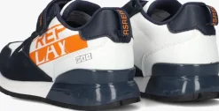 blauwe replay lage sneakers shoot jr12