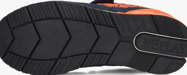 blauwe replay lage sneakers shoot jr11