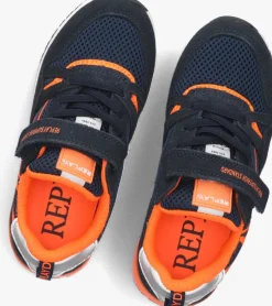 blauwe replay lage sneakers shoot jr11