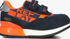 blauwe replay lage sneakers shoot kid 6