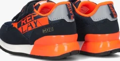 blauwe replay lage sneakers shoot kid 6