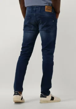 blauwe replay slim fit jeans anbass pants