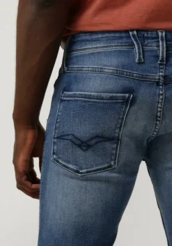blauwe replay slim fit jeans anbass pants