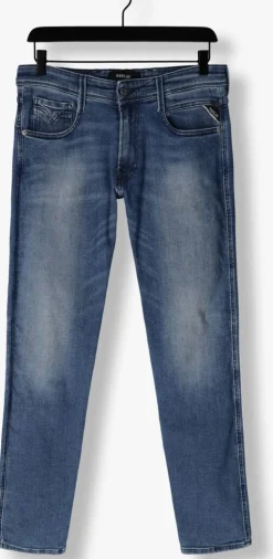 blauwe replay slim fit jeans anbass pants