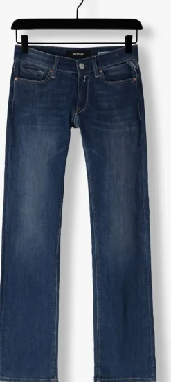 blauwe replay slim fit jeans new luz bootcut pants
