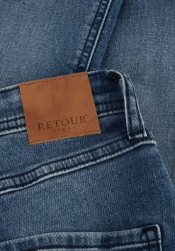 blauwe retour slim fit jeans james