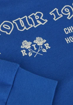 blauwe retour sweater eelco