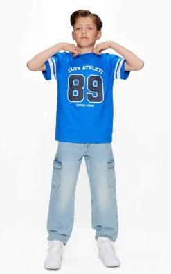 blauwe retour t-shirt chester