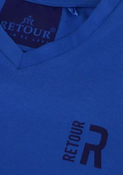 blauwe retour t-shirt sean