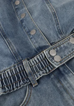 blauwe rouge edit playsuits roujolie 2/4 denim playsuit