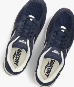 blauwe saucony lage sneakers grid jazz 9