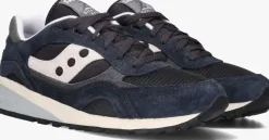blauwe saucony lage sneakers shadow 6000 m