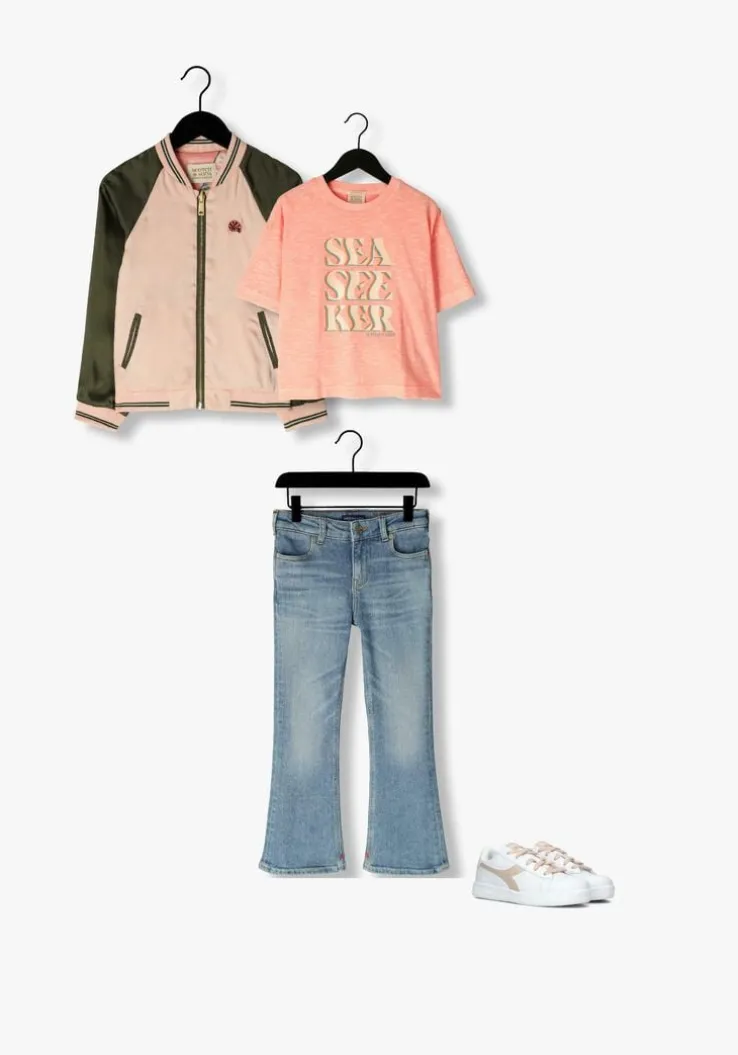 blauwe scotch & soda flared jeans the charm high-rise classic flared jeans