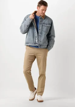 blauwe scotch & soda jack cord collar indigo teddy jacke