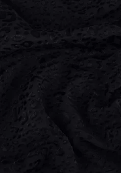 blauwe scotch & soda mini jurk mock neck mini dress with open back detail