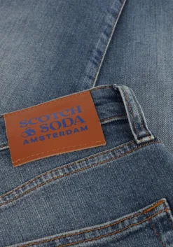 blauwe scotch & soda slim fit jeans core the zee straight jeans